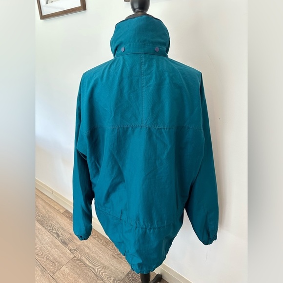 VTG Patagonia Winter Jacket Peacock Blue Green SZ L EUC - Picture 8 of 13